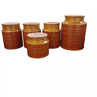 Buy 5X Hornsea Saffron Storage Jars • 17.99£