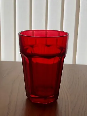 Buy Red Soda Highball Glass Tumbler Cocktail Party Picnic Brand NEW • 9.99£