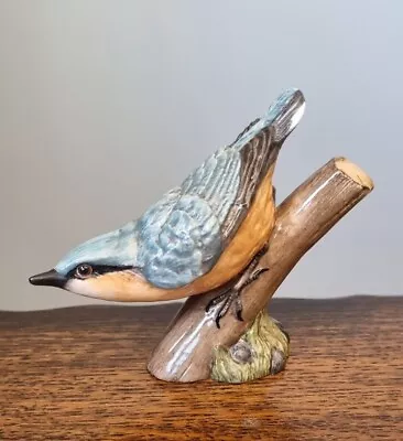 Buy R.J. Mack (Ex Beswick Modeller) Fine Bone China Nuthatch Bird Figurine • 18£