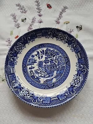 Buy China Blue And White Willow Pattern Saucer Unmarked • 3£