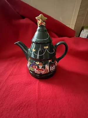 Buy Vintage Wade Collectable China Christmas Tree English Life Teapot • 12£