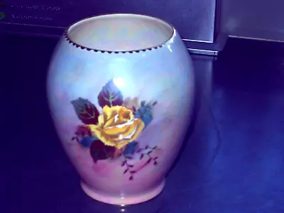 Buy Royal Winton Lustre Vase Vibrant Yellow  Flowers • 11.50£