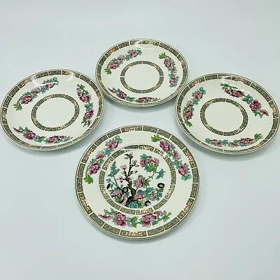 Buy John Maddock & Sons Vitreous Indian Tree Floral - Lot Of 3 Saucers & Bread Plate • 9.29£