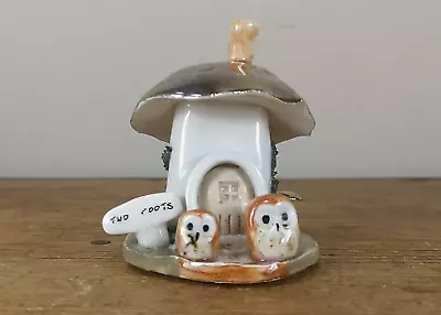 Buy Woodland Pottery Withern, 'Two Roots', Studio Pottery Mushroom, Owls Ornament • 7.50£
