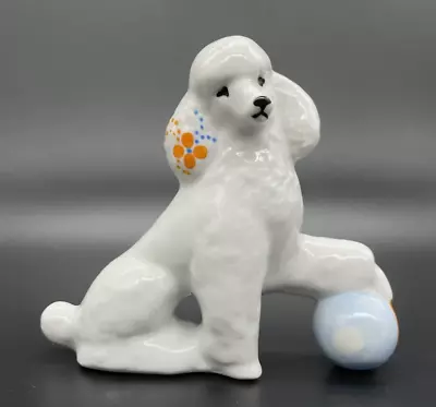 Buy Porcelain Statue Little Dog 2002 Ussr  Painted Engrave Exquisite Marked 127g Art • 197.65£
