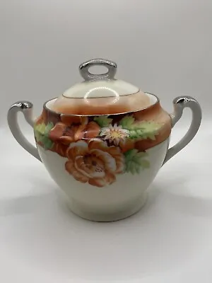 Buy Vintage Morimura Noritake Hand Painted China Sugar Bowl Floral • 18.96£