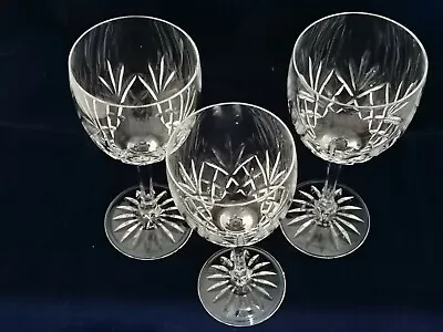 Buy 2 X Beautiful Edinburgh Crystal Tay Water Goblets Glasses And 1 Wine Glass • 48£