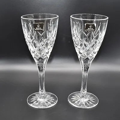 Buy Set Of 2 Royal Doulton Cicant Or Canterbury Wine Glass - 19cms (7.5 ) Tall • 19£