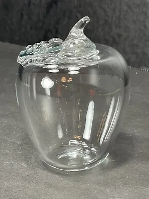 Buy Decorative Blown Glass Apple Princess House Crystal Collectible Paperweight Vtg • 14.21£