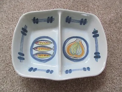 Buy Vintage Buchan Pottery Brittany Pattern Stoneware Divided Vegetable Serving Dish • 12£
