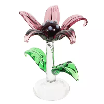 Buy Crystal Flower Ornament Glass Spring Bouquet Flowers • 8.18£