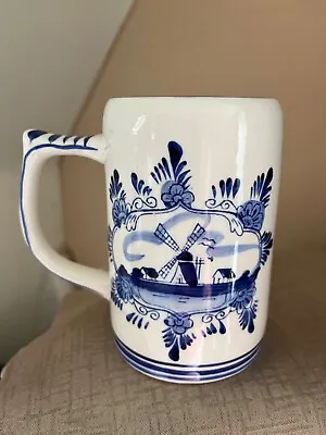 Buy Tankard,Delft, Blue, Hand Painted Marked E H • 4£