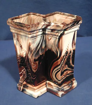 Buy Vintage Antique Victorian Purple Slag Glass Double Spill Vase EAPG Sowerby 5.25  • 61.63£