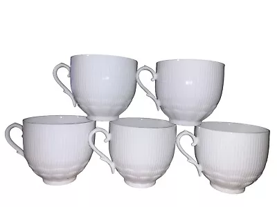 Buy Kaiser Romantica All White - Set Of 5 Flat Cups 2 7/8  Tall Excellent Condition • 38.35£