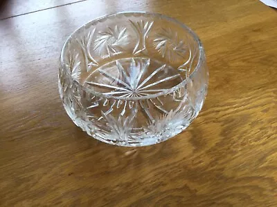 Buy Glass Display Bowl. Cut Glass Fruit Bowl • 10£