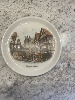 Buy Vintage Regency China Trinket Dish Made In England Scene Eastgate Chester 5.25” • 19.72£