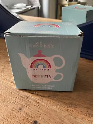 Buy Sass & Belle Rainbow Positivitea Tea Pot Teacup Gift NEW LGBT PRIDE GAY Boxed • 15£
