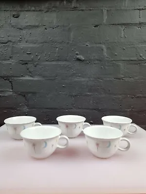 Buy 5 X Denby Dream Stars Moon Tea Cups Signed RARE • 39.99£