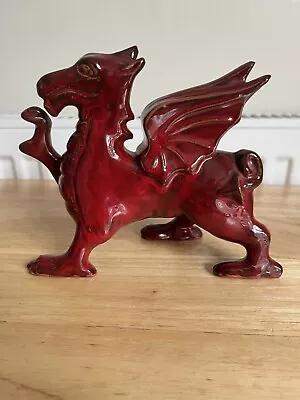 Buy Superb Vintage Crochendy Bangor Pottery 6.2  Red Clay/terracotta Welsh Dragon • 10£
