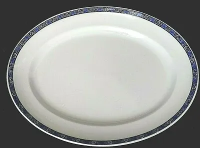 Buy Losol Ware Vine  KEELING & CO LTD Blue 16¼ Inch Oval Platter Plate C1914+ • 19.99£