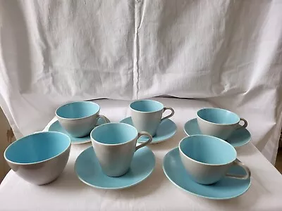 Buy Poole Pottery Twintone Dove Grey And Sky Blue • 20£