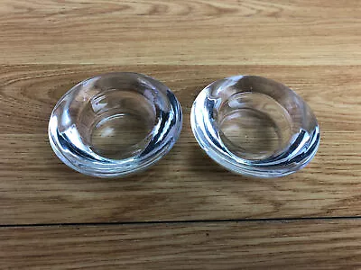 Buy Pair Of Round Clear Glass Tea Light Holders  • 14.39£