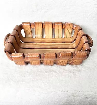 Buy Tadinate Square Basket Woven Ceramic Pottery W/ Handles Made In Italy • 37.89£