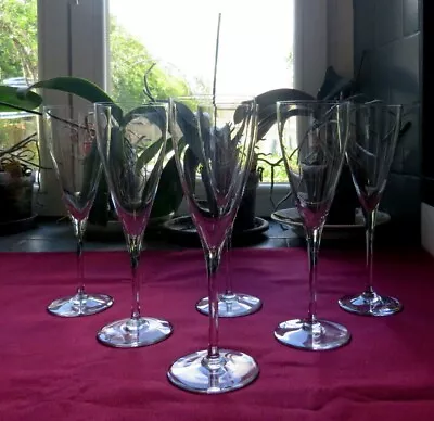 Buy 6 Glasses Wine Red Crystal Of Baccarat Model Dom Pérignon Signed H 20,7 L 3 • 140.81£