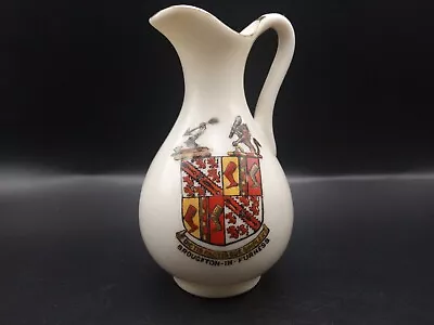 Buy Crested China - BROUGHTON IN FURNESS Crest - Canterbury Roman Vase - Swan China. • 7£