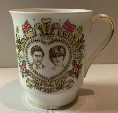 Buy Hammersly Commemorative Bone China Mug Royal Wedding Of Charles & Diana • 6.49£