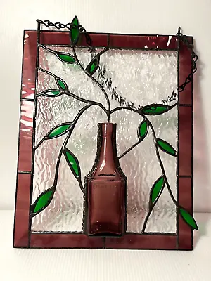 Buy Unusual VTG Glass Panel Window Hanging Arts & Crafts Mission Style 9.5  X 12  • 42.68£