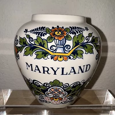 Buy Delft Royal Goedewaagen Tobacco Ginger Jar Maryland Made In Holland -Vintage • 23.72£