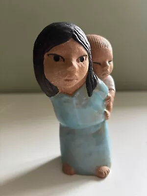 Buy LISA LARSSON Vintage Girl And Baby Sculpture 'East In Very Good Condition - Rare • 16.99£