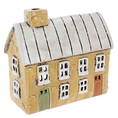 Buy Village Pottery Yellow Terraced House Tealight Holder Boxed JD340302 • 24.99£