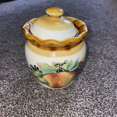 Buy Ceramic Lidded Preserve Jar Pot Tableware Vintage  Presingoll Pottery Cornwall • 10.49£