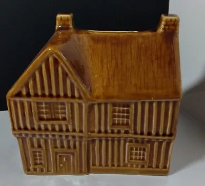Buy Brown Glazed Holkham Pottery England House Money Box With Bung No Damage • 7.99£