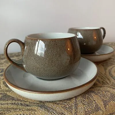 Buy Mugs And Saucers Set Of Two Denby Made In England 92 Drinkware Serve Ware • 22.99£