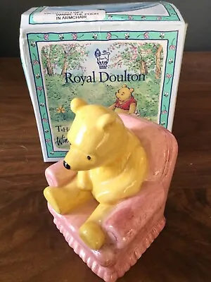 Buy Royal Doulton Winnie The Pooh In Armchair WP4 70th Anniversary NEW BOXED 1996 • 20.79£