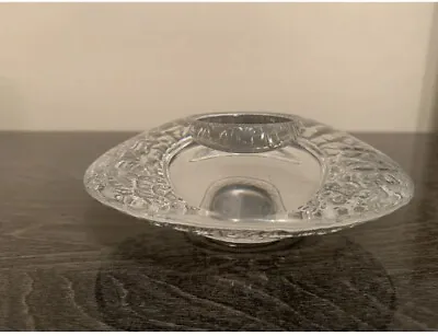 Buy Orrefors Crystal Glass Discus Candle Holder Tea Light Crystal Round • 17.99£