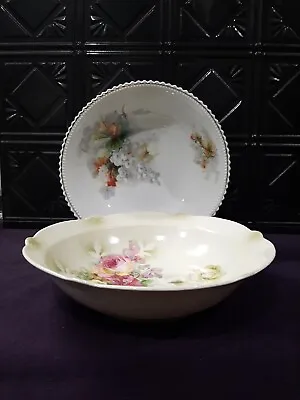 Buy Pair Of Antique Serving Bowls From Germany, Chinaware, PK Silesia • 11.85£