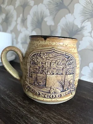 Buy Studio Pottery Mug With Llangollen Cartouche On Front Vintage • 8£
