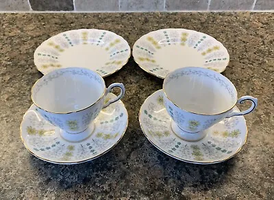 Buy Vintage Tuscan China Set Of 2 Trios - 2 Cups 2 Saucers 2 Tea / Side Plates LOT 2 • 9.99£