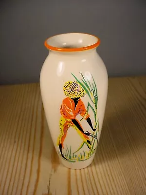 Buy Wade Tropical Fruit Gathers Mid-Century 1950s Pottery Vase • 4.99£