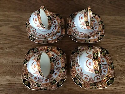 Buy Four Sets Of Antique Royal Albert Crown China Imari Style Tea Cups,Saucers,Plate • 22£
