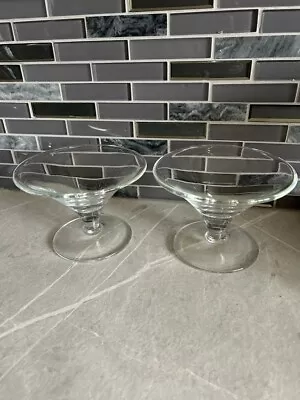 Buy Pair Of Dessert Glass Dishes. Heavy Glass Bowl.  Sweet Display Bowl. Table Decor • 5£