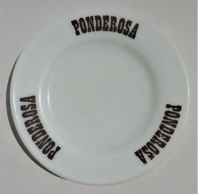 Buy Vintage Pyrex Milk Glass 6.25  Plate Ponderosa Steak House Restaurant Ware • 14.47£
