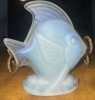Buy Sabino France Opalescent Art Glass Angel Fish  POISSON SAINT YVES   4 1/2  W/Tag • 90.09£