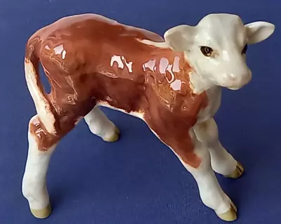 Buy Very Rare Beswick Hereford Calf 1406B In Brown & White Gloss Excellent 1956-1975 • 97.89£