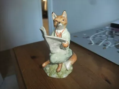 Buy Lovely Royal Albert Figurine Foxy Reading 1990 From Beatrix Potter Series • 9.99£