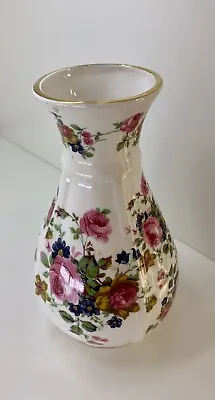 Buy Vintage Fenton Bone China White/Floral Vase • 5.99£